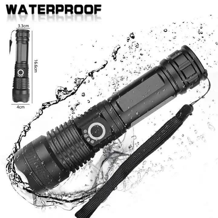 Rechargeable Waterproof Flashlight Light (XHP 50)